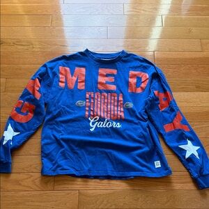 Pressbox Blue and Orange Florida Gators Long Sleeve Tee